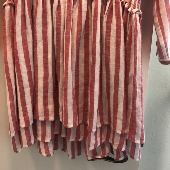 Rails Red White Jasmine Belmont Stripe Dress Large - Picture 5 of 8